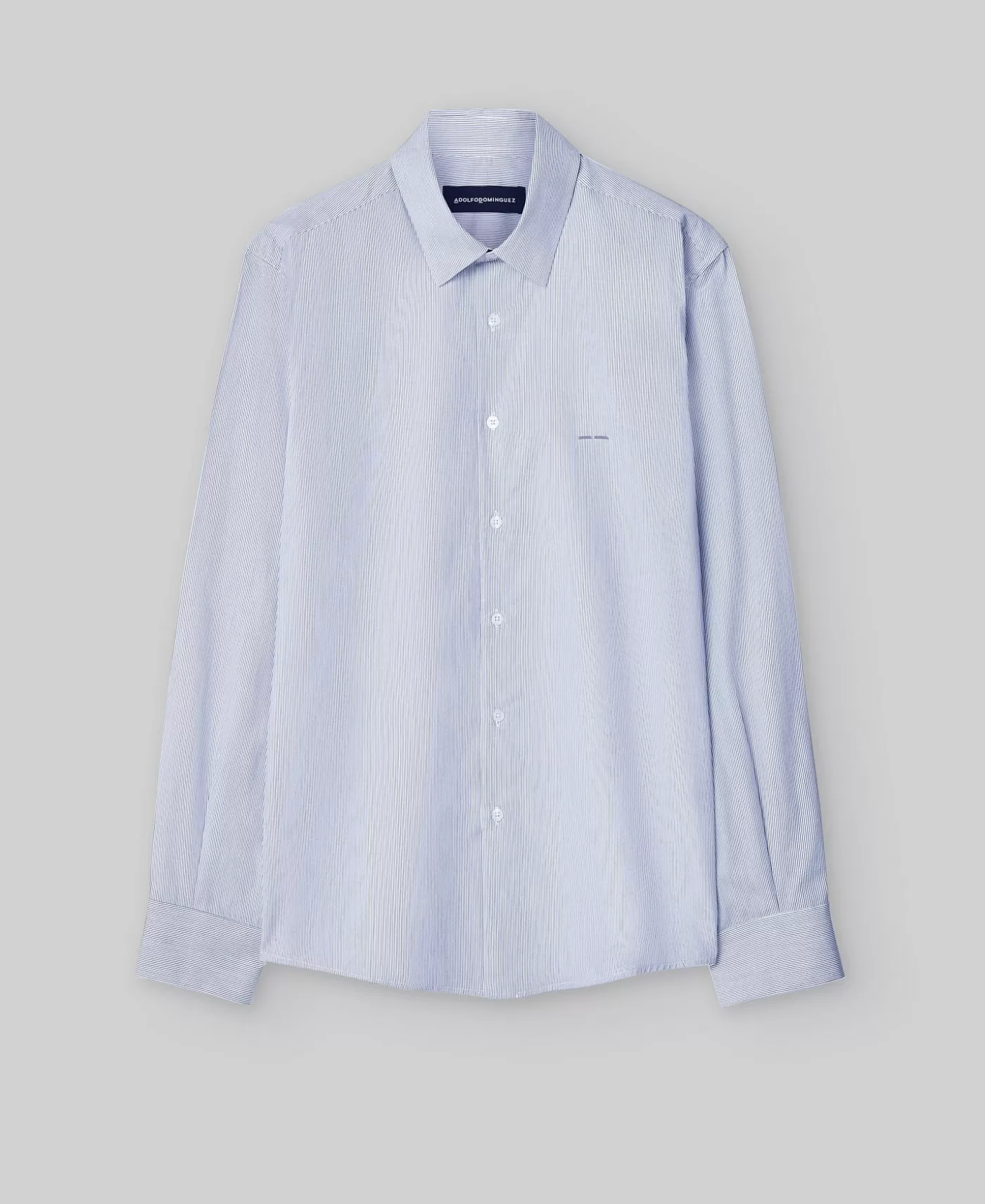 Hombre Adolfo Dominguez Camisa Cuello Solapa Rayas