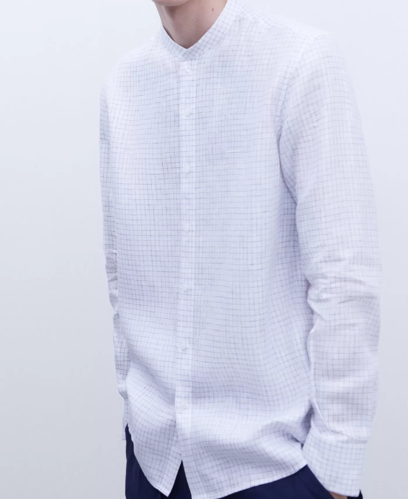 Hombre Adolfo Dominguez Camisa En Lino Europeo