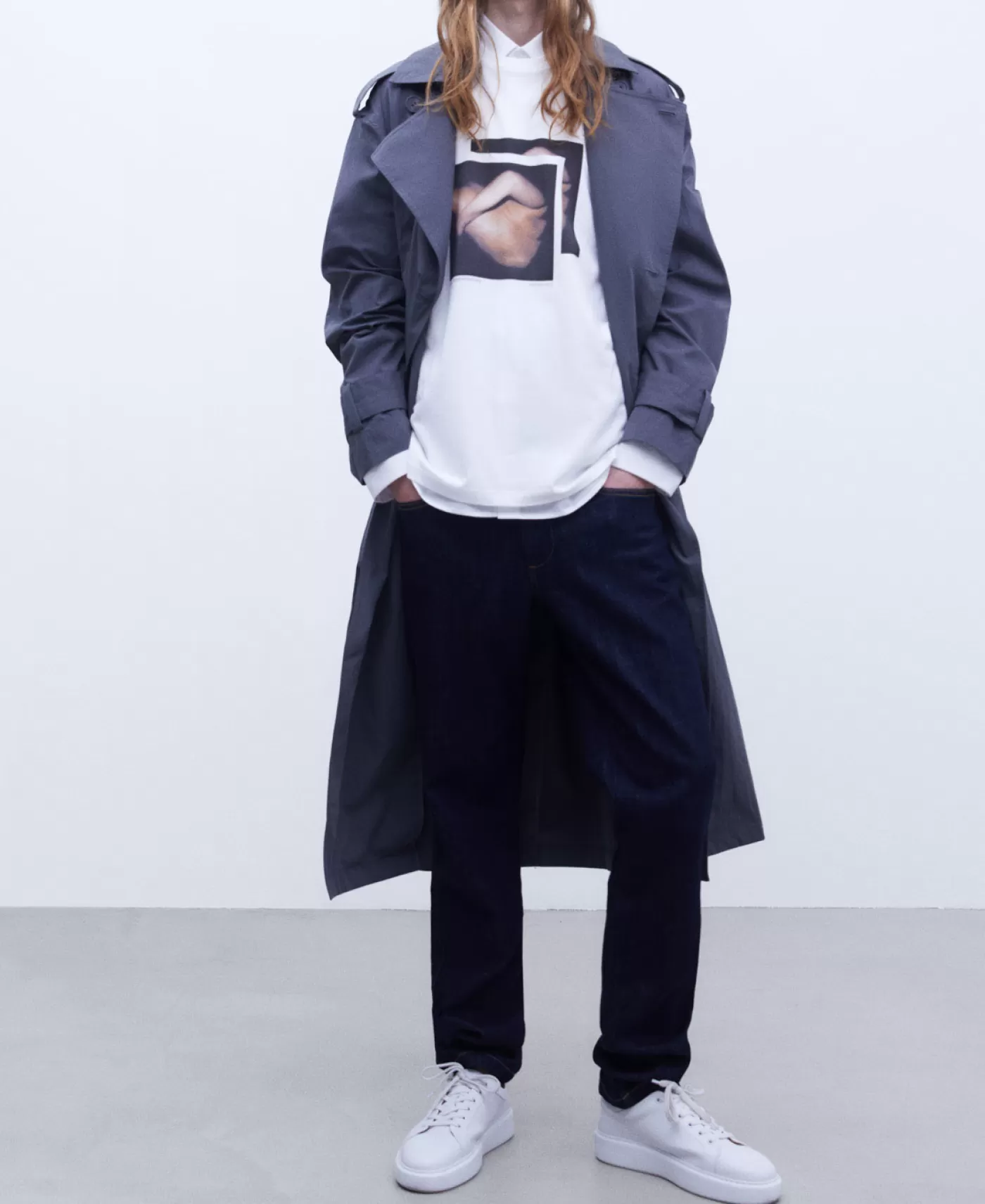 Hombre Adolfo Dominguez Camiseta Oversize Algodon Organico