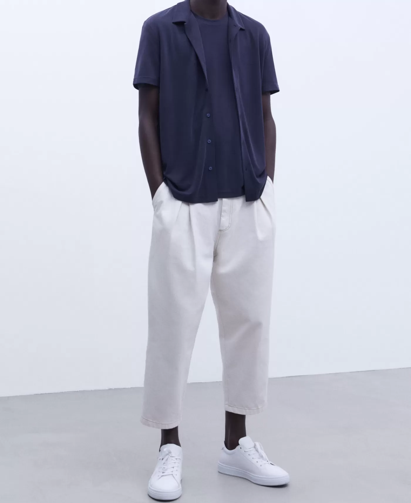 Hombre Adolfo Dominguez Camiseta Oversize En Modal