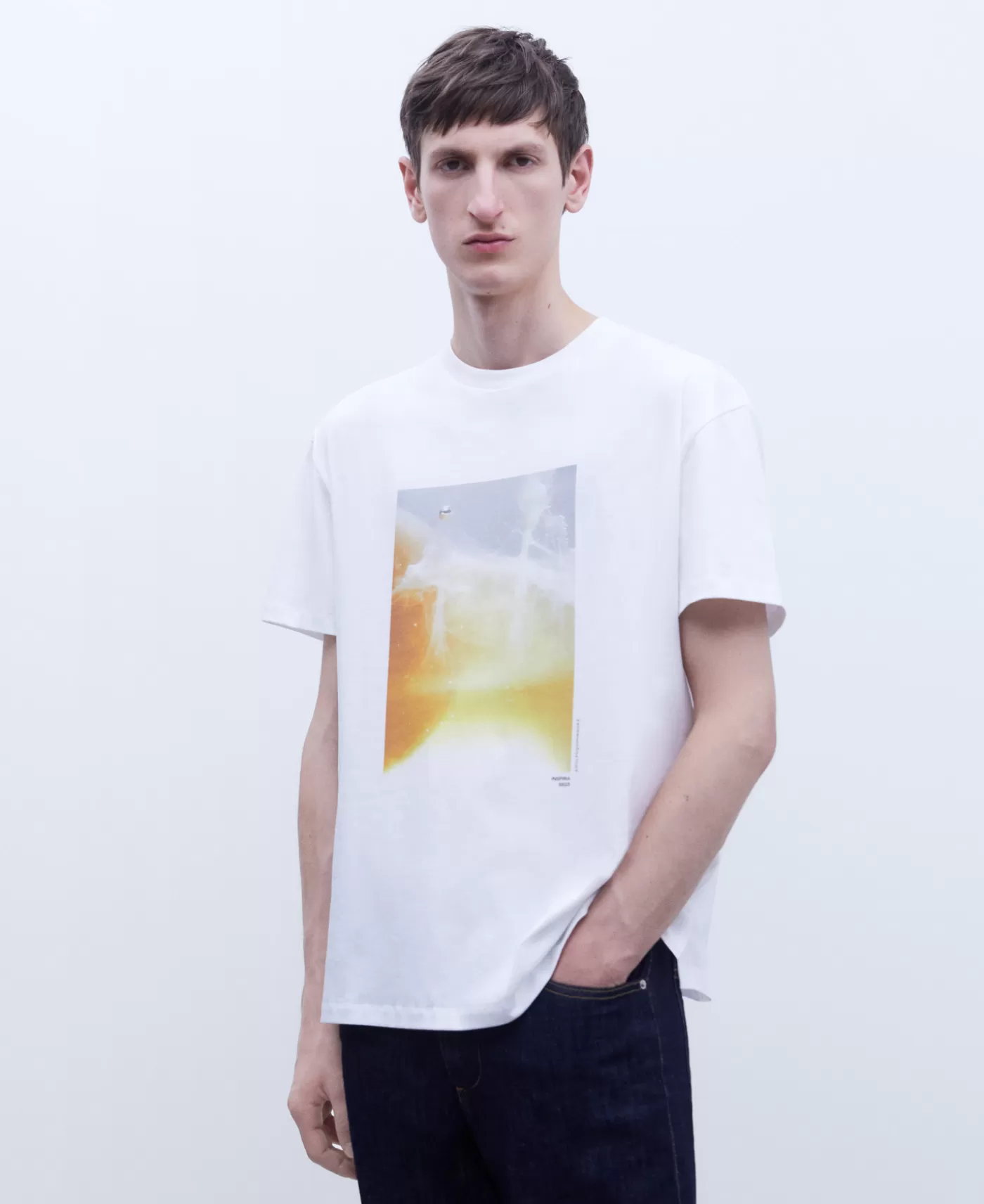 Hombre Adolfo Dominguez Camiseta Oversize Estampado Fotografico