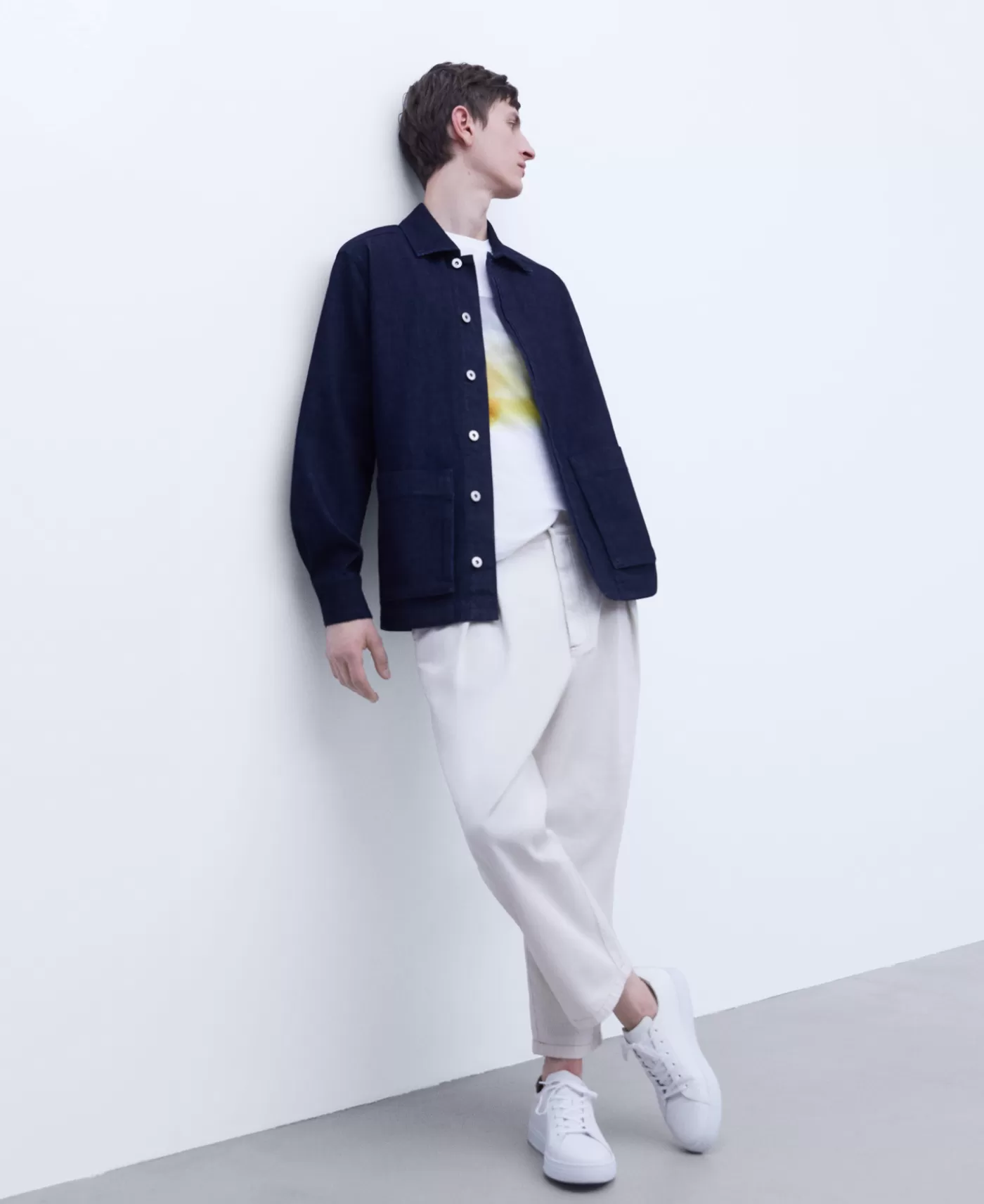 Hombre Adolfo Dominguez Camiseta Oversize Estampado Fotografico