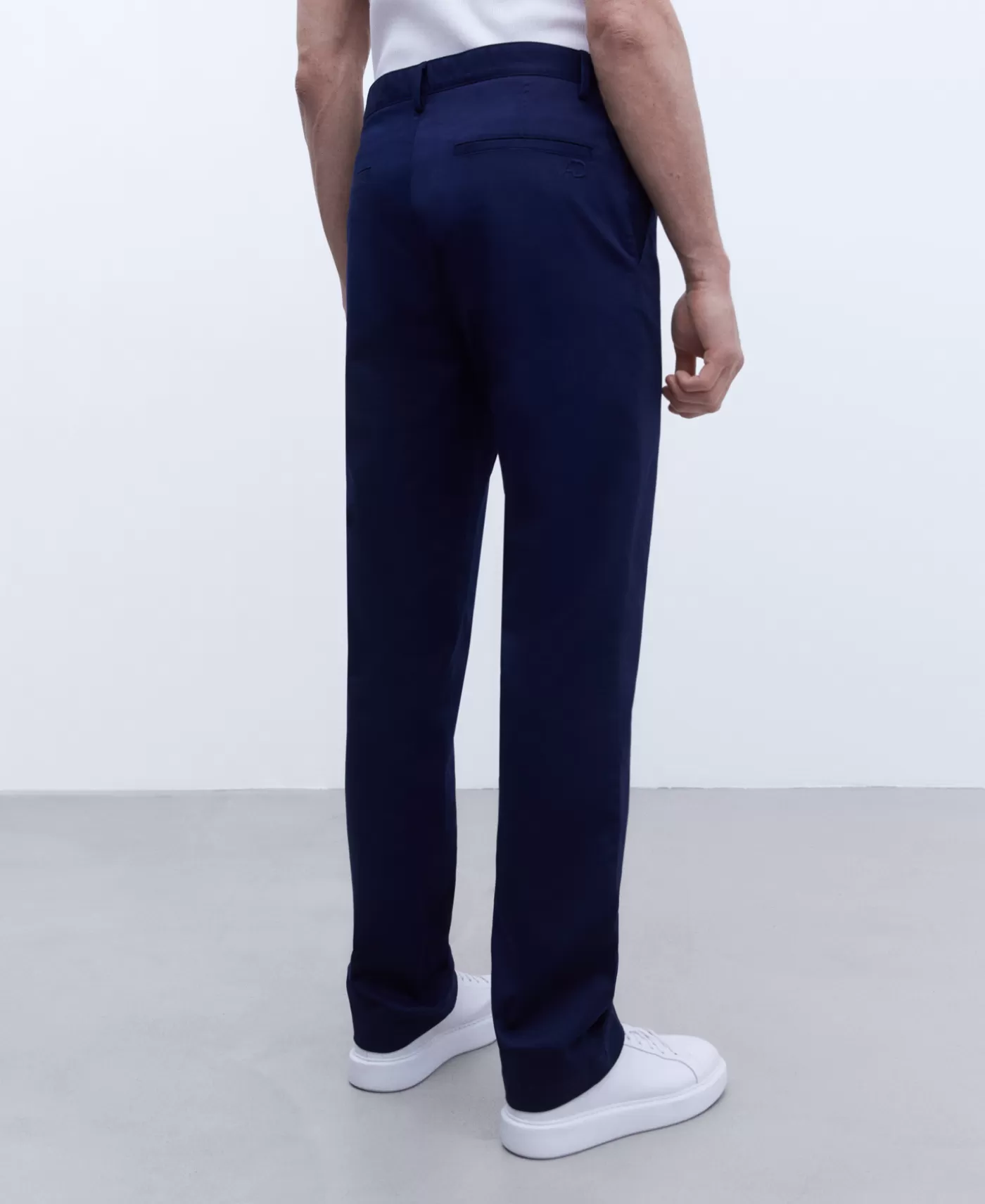 Hombre Adolfo Dominguez Pantalon Chino En Twill De Algodon