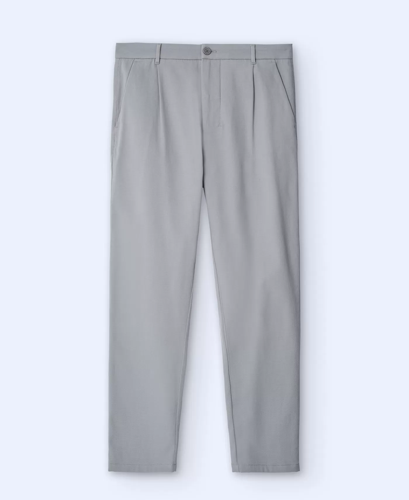 Hombre Adolfo Dominguez Pantalon Chino Holgado Con Pinzas