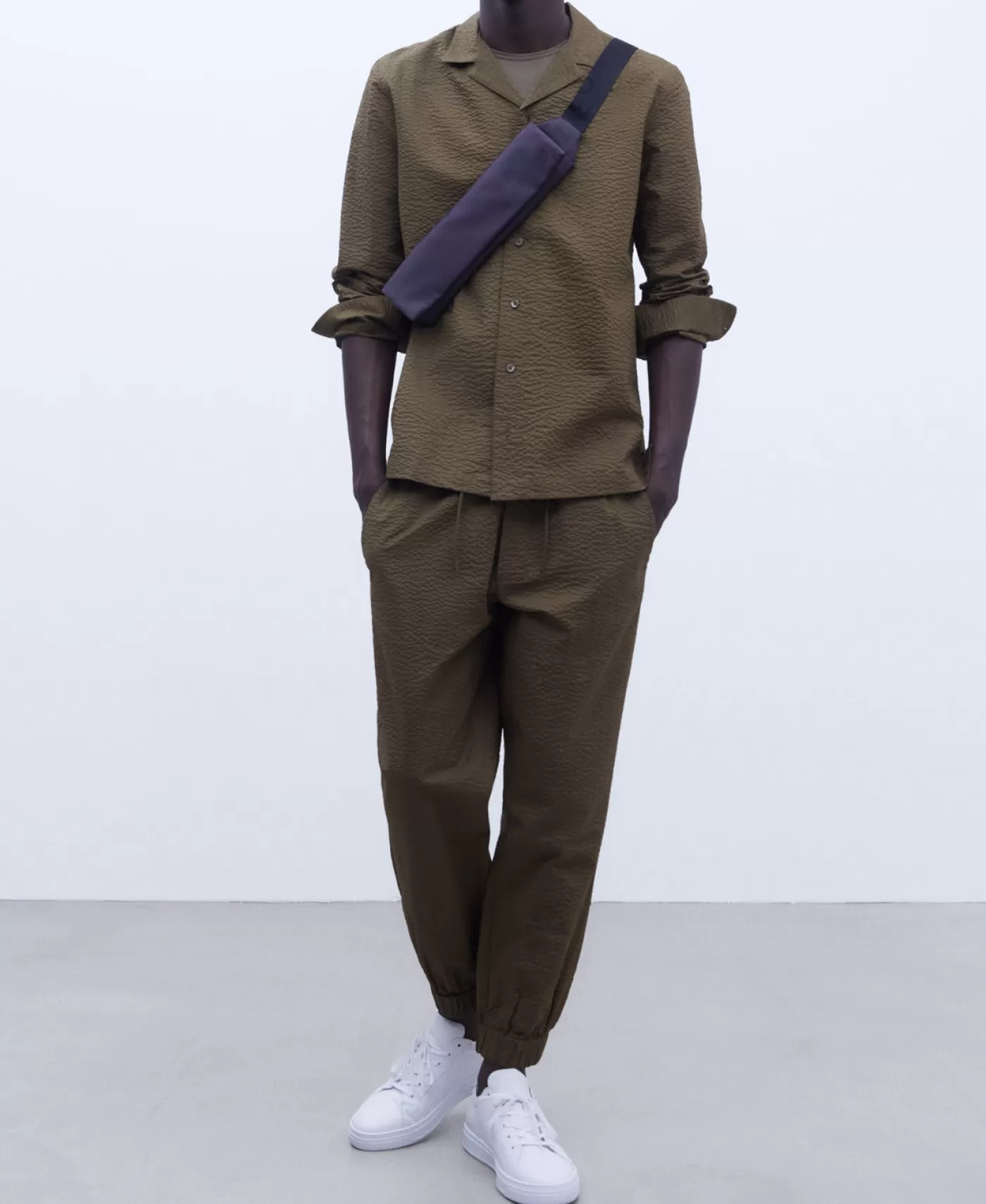 Hombre Adolfo Dominguez Pantalon Jogger En Algodon