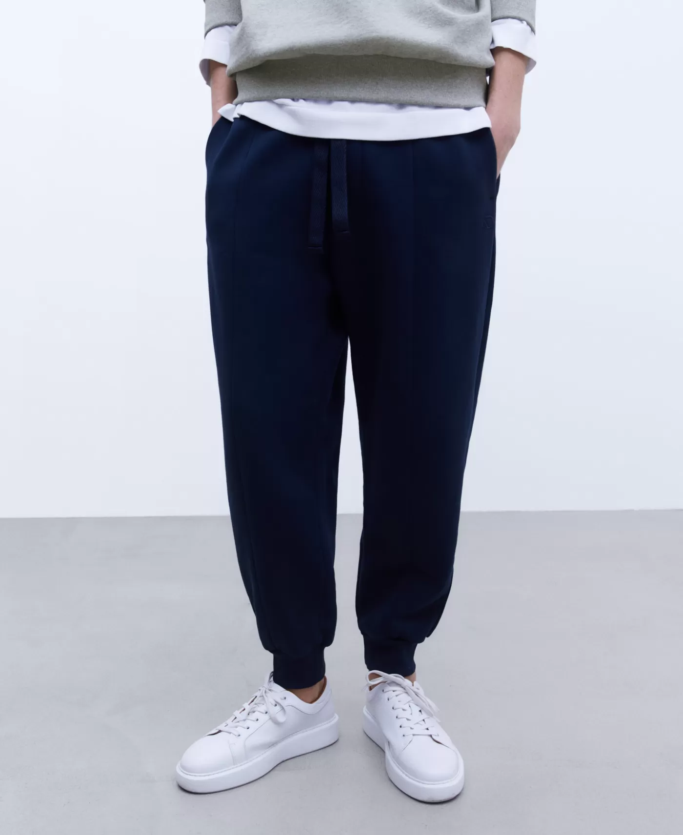 Hombre Adolfo Dominguez Pantalon Jogger En Algodon Organico
