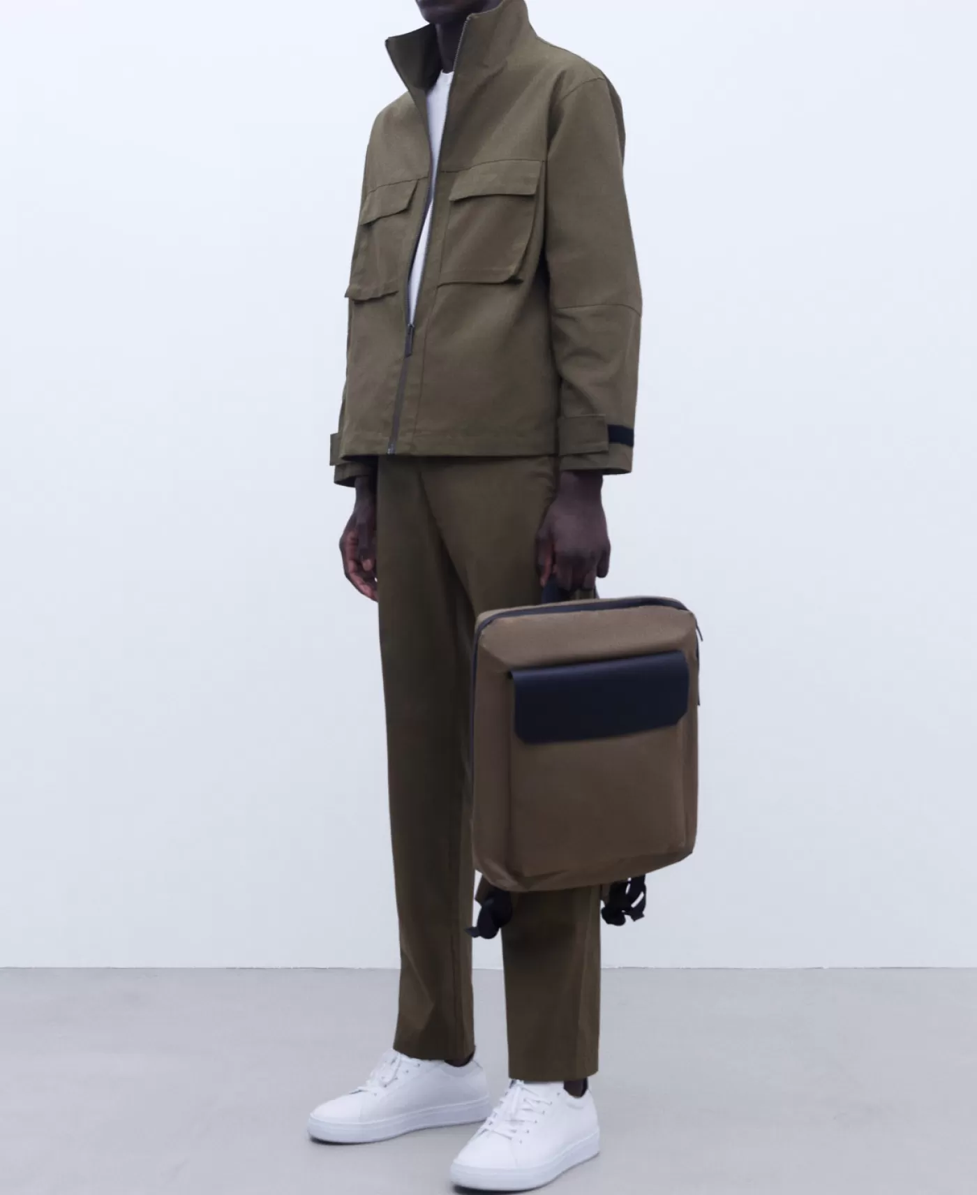 Hombre Adolfo Dominguez Pantalon Recto En Popelin De Algodon