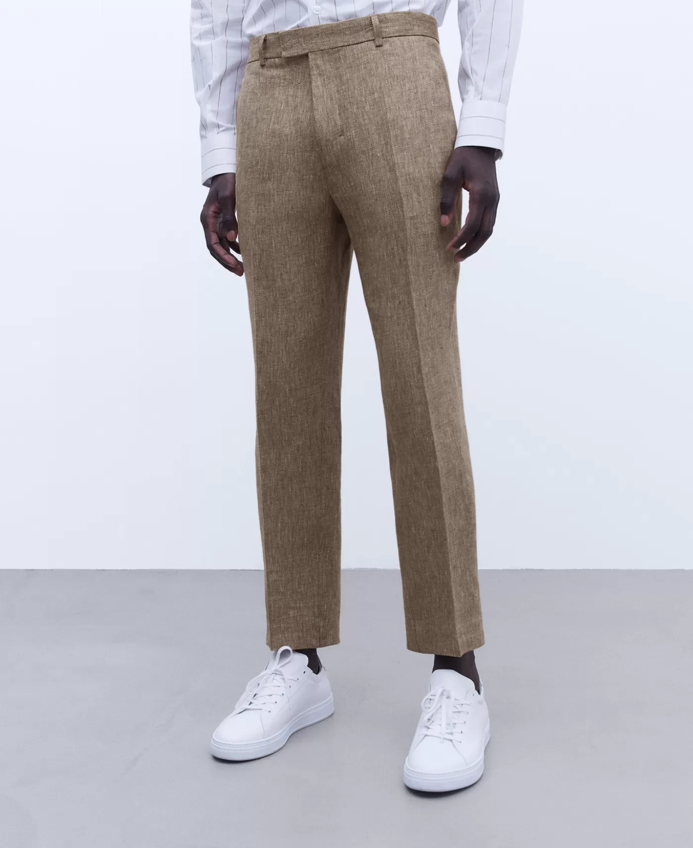 Hombre Adolfo Dominguez Pantalon Sastre En Lino Europeo