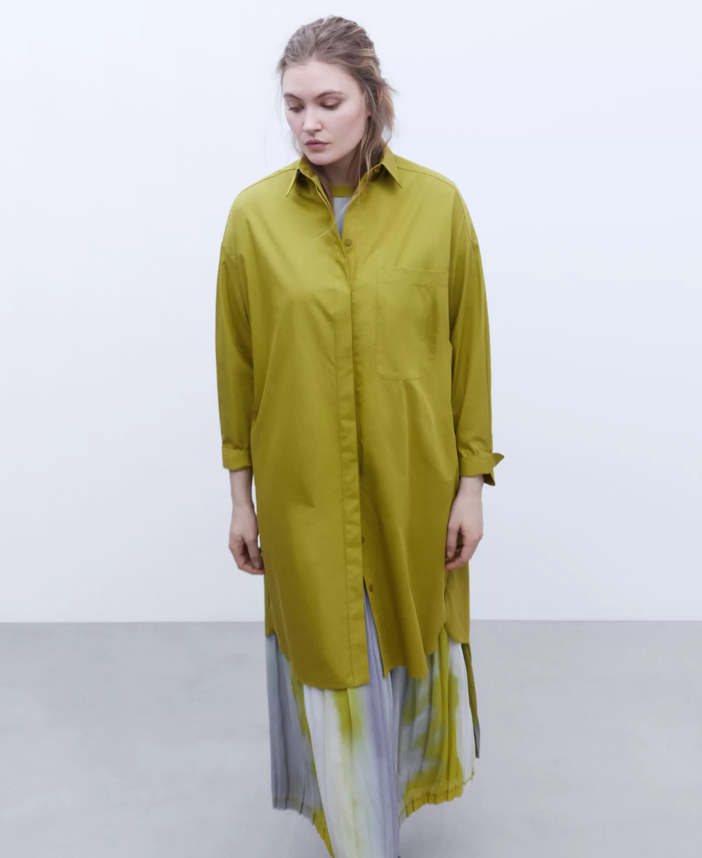 Mujer Adolfo Dominguez Vestido Camisero En Algodon