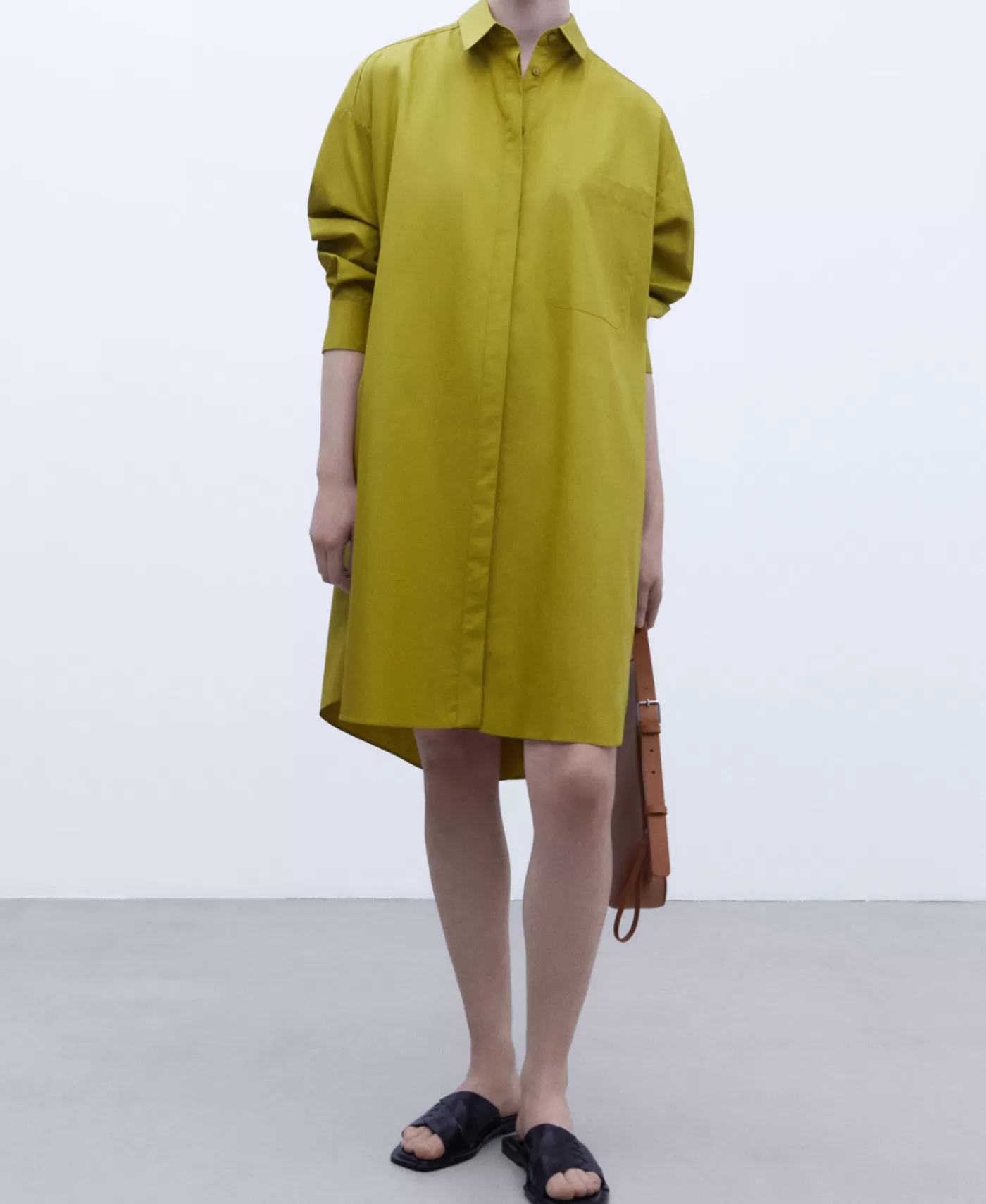 Mujer Adolfo Dominguez Vestido Camisero En Algodon