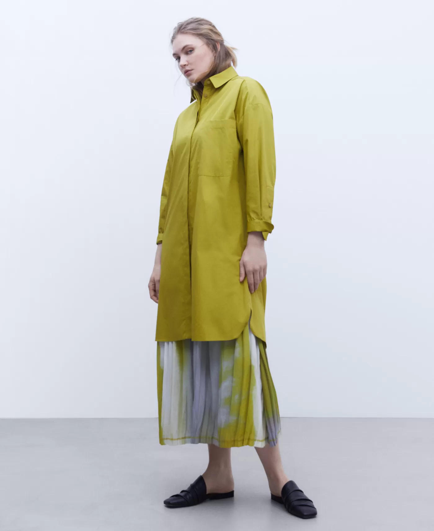 Mujer Adolfo Dominguez Vestido Camisero En Algodon