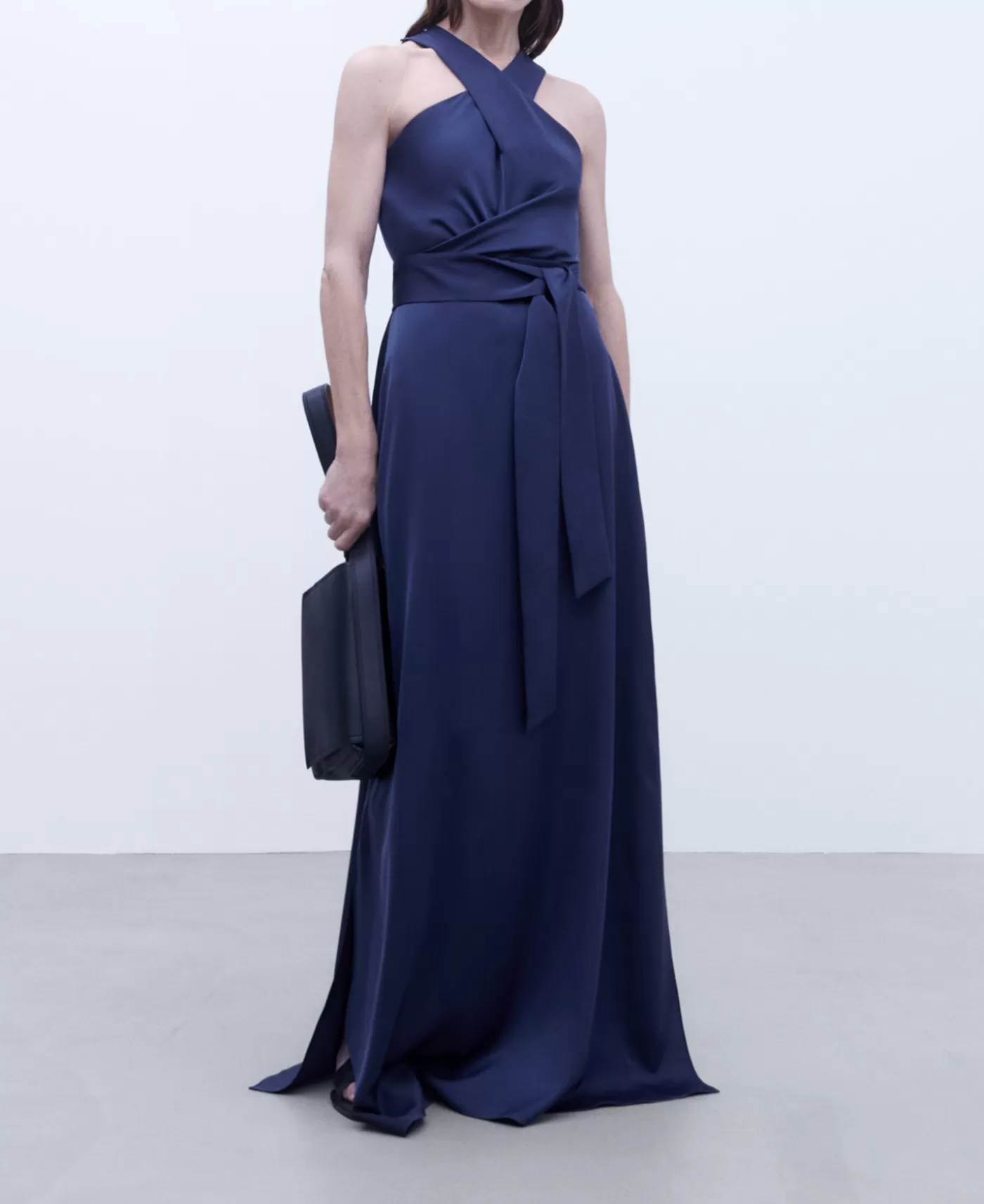 Mujer Adolfo Dominguez Vestido Largo Cuello Halter