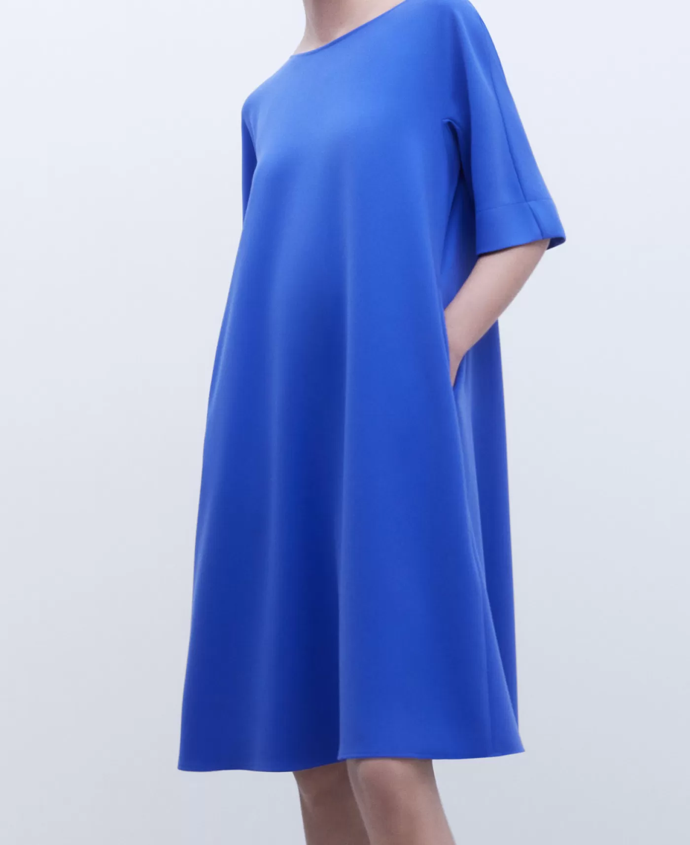 Mujer Adolfo Dominguez Vestido Monocolor Evase