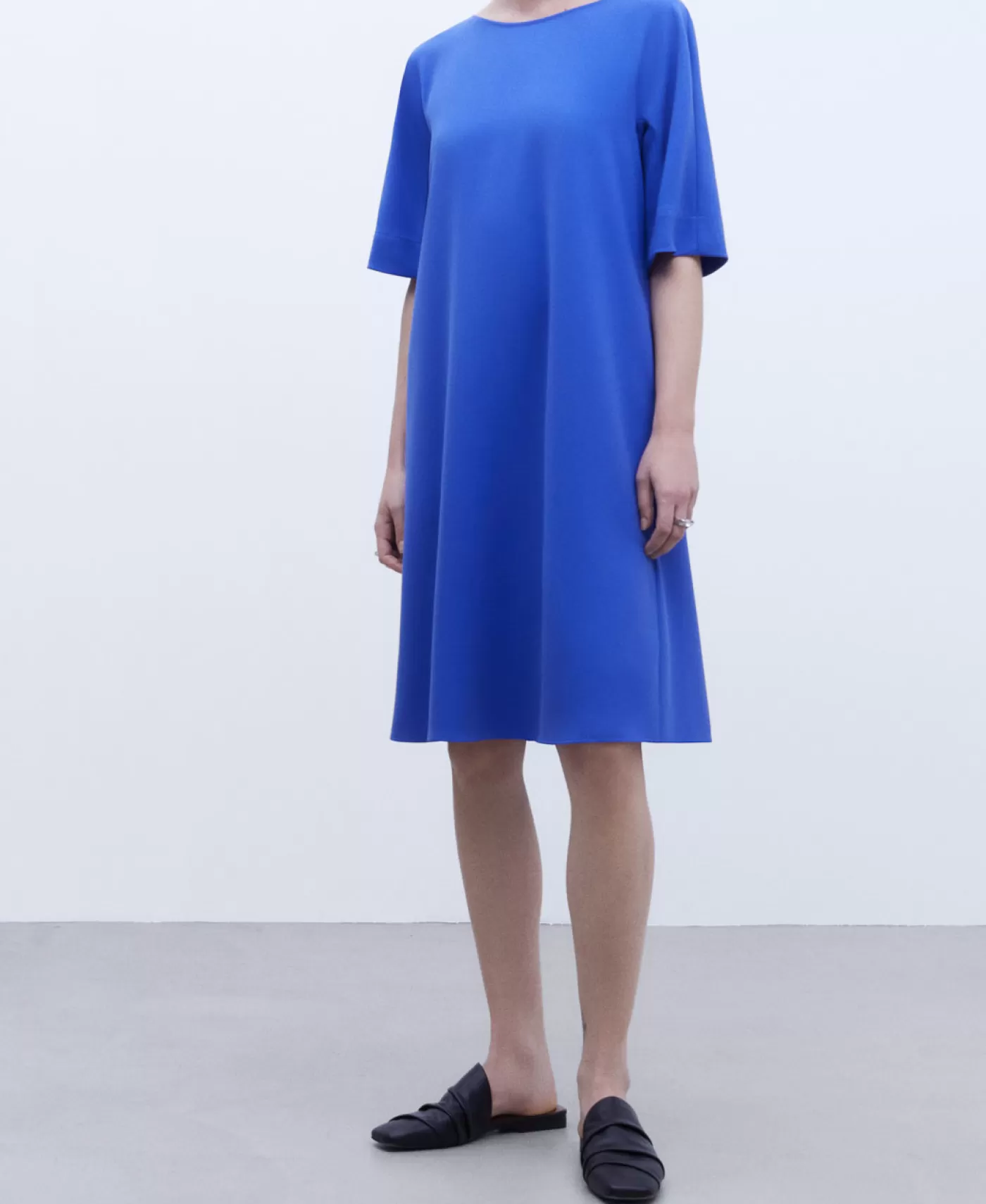 Mujer Adolfo Dominguez Vestido Monocolor Evase